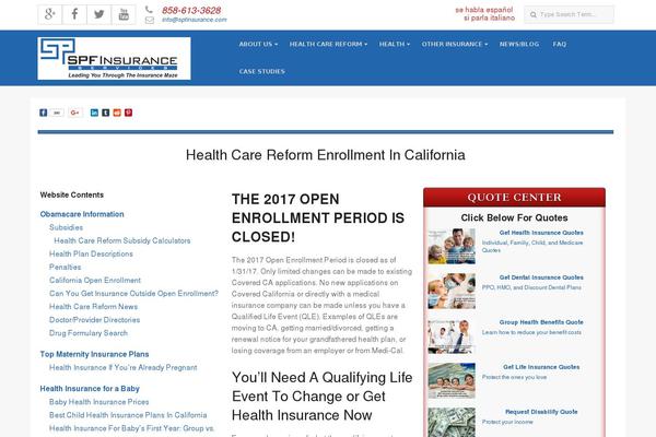 spfinsurance.com site used Responsive-brix-child
