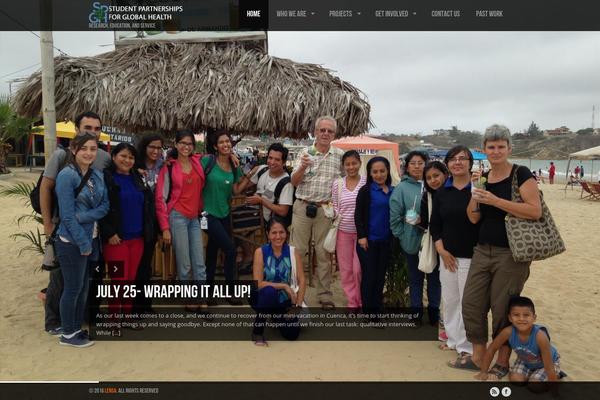 Lensa theme site design template sample