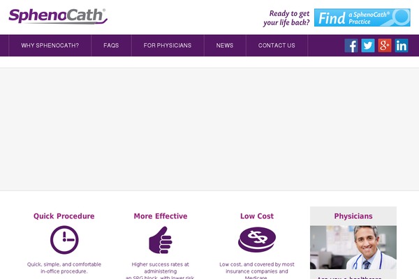 sphenocath.com site used Sphenocath