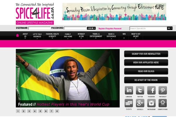 spice4life.co.za site used Trendion