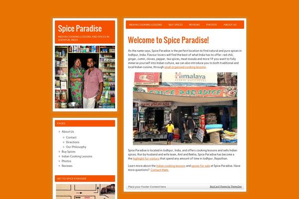 zeeBizzCard theme site design template sample