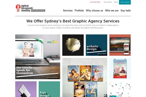 Spicybroccoli theme site design template sample