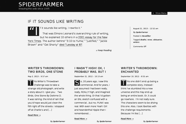 spiderfarmer.com site used The Erudite