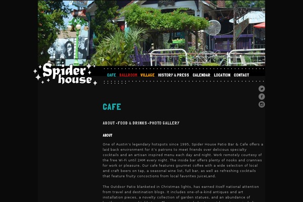 spiderhousecafe.com site used Spiderhouse