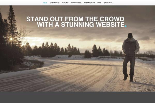 Scroller theme site design template sample