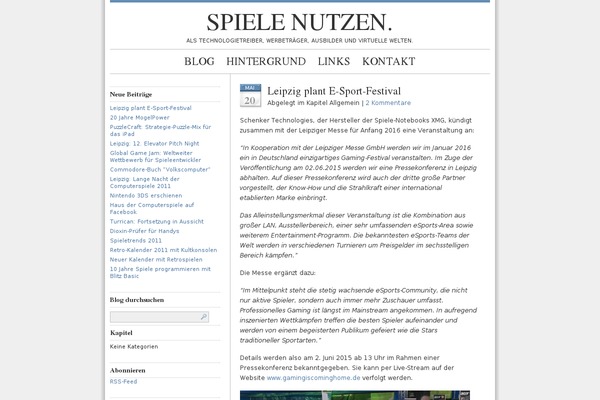 spielenutzen.de site used Blue-zinfandel-2column