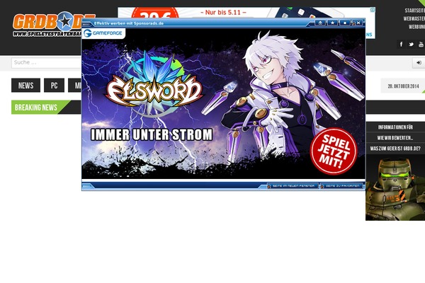 spieletestdatenbank.de site used Spieletest