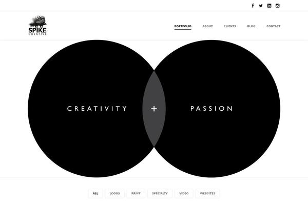 Shadow theme site design template sample