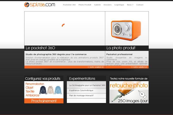 Spin theme site design template sample