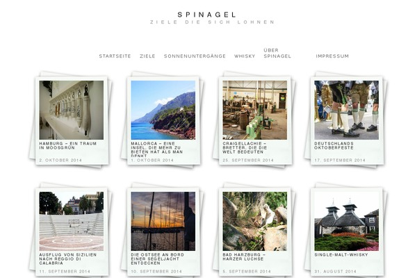Polaroids theme site design template sample