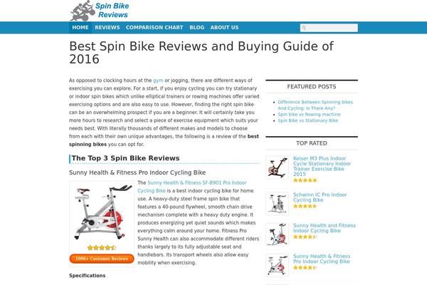 spinbikeexpert.com site used Aazon
