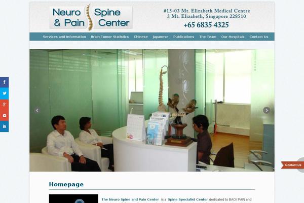Neuro theme site design template sample
