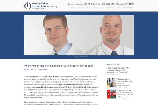 Care theme site design template sample