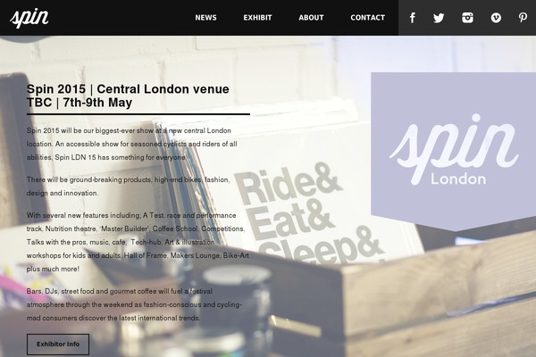 Spin theme site design template sample