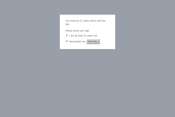 Site using Age Verify plugin