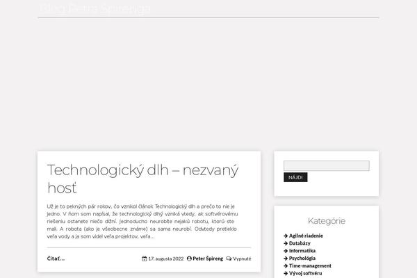 spireng.sk site used Writer-blog