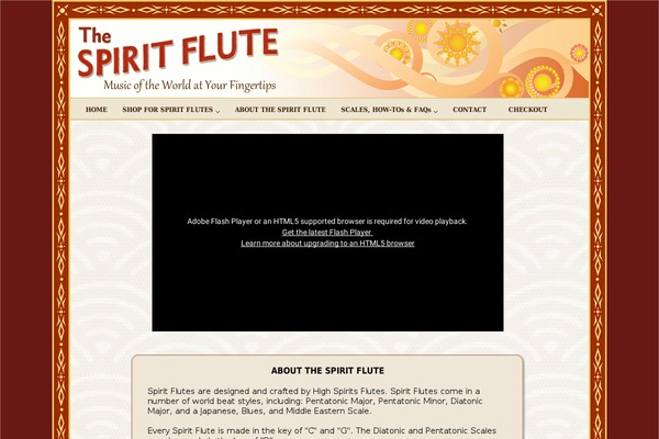 spiritflute.com site used Sight