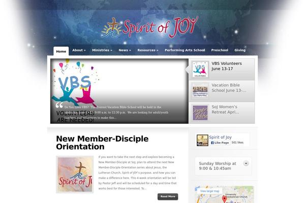 Glow theme site design template sample