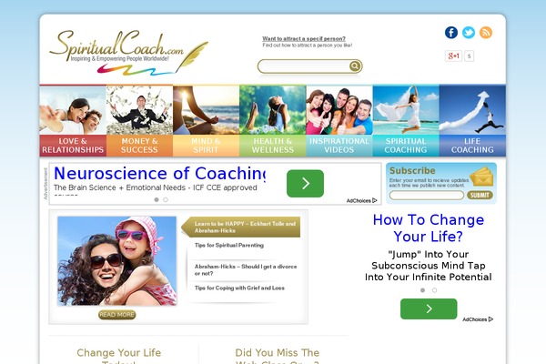 spiritualcoach.com site used Spiritualcoach