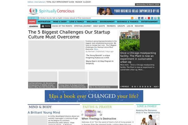 spirituallyconscious.net site used Newstimes v1.1