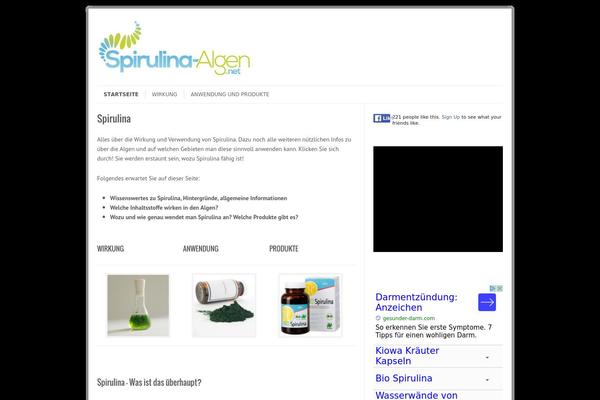 Leaf theme site design template sample