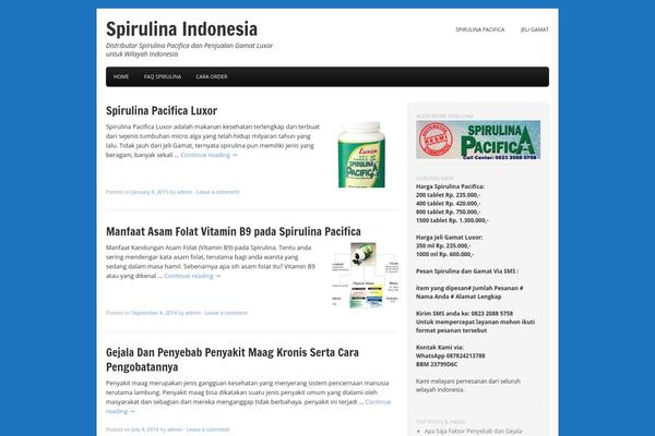 Tiga theme site design template sample