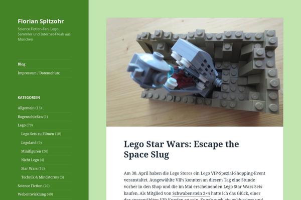 Twenty Fifteen theme site design template sample