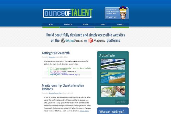 Site using Easy Google Syntax Highlighter plugin
