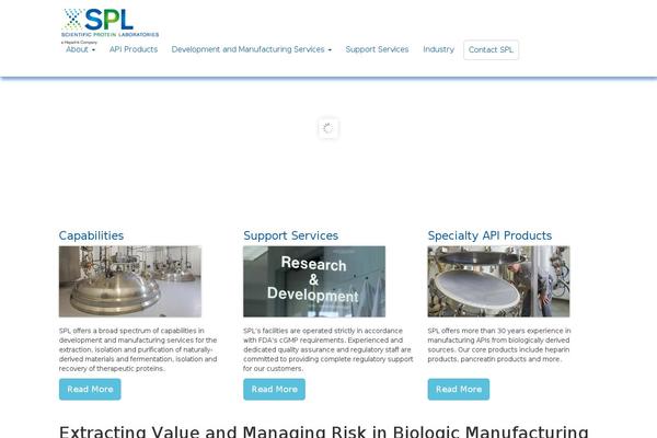 spl-pharma.com site used Bootstrap-to-wp