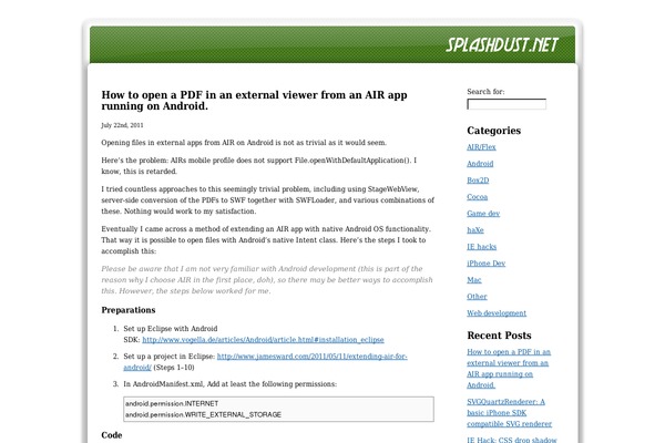 Site using Google_code_prettify plugin