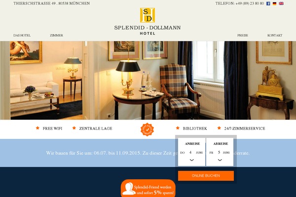 Site using Simple Responsive Slider plugin