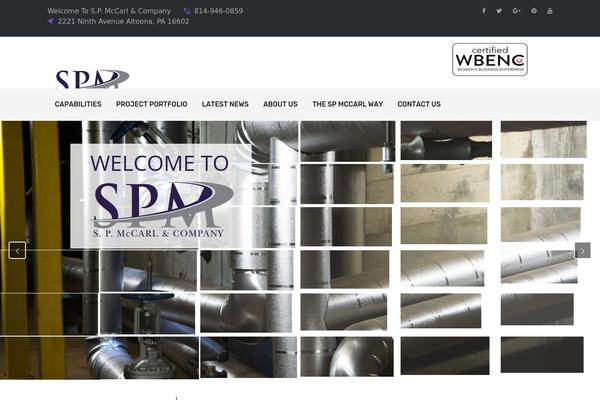 Industry-child theme site design template sample