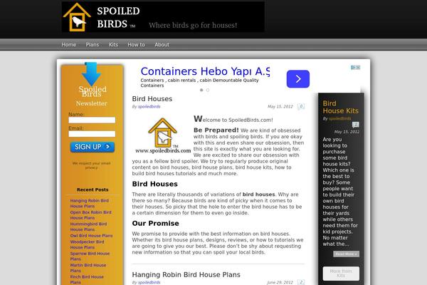 spoiledbirds.com site used Magazine Premium