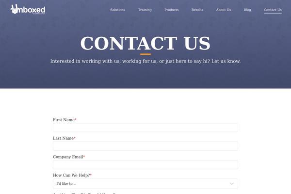 spoketraining.com site used Unboxed