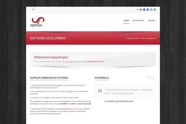 Maxima theme site design template sample