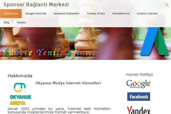 Radiate theme site design template sample