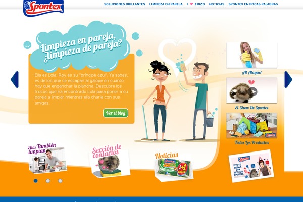 spontex.es site used Spontex