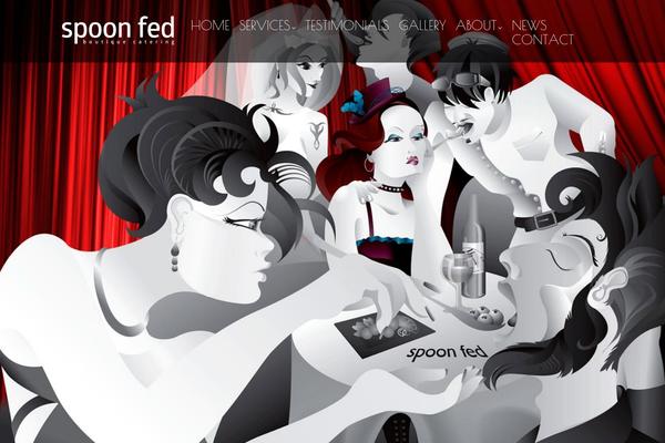 spoonfedcatering.com site used Socialtap_web_engine