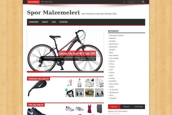 Jarida theme site design template sample