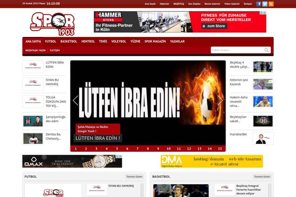 spor1903.com site used Enginhaber2.2
