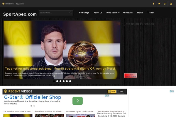 SaladMag theme site design template sample