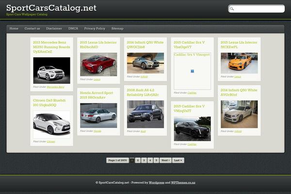 PinBlack theme site design template sample