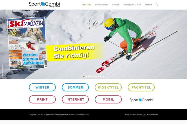 Adventurous theme site design template sample