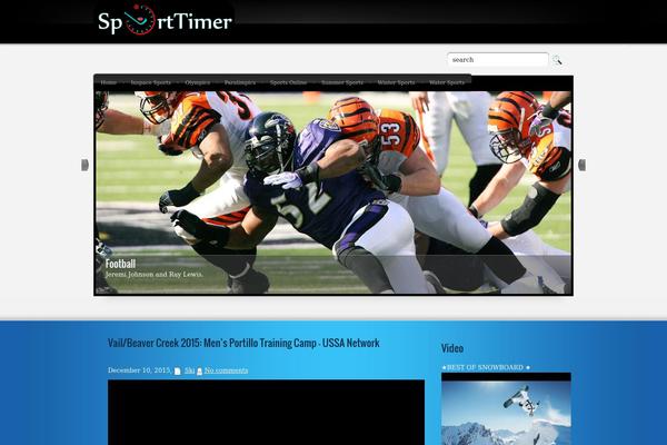sportblog theme websites examples