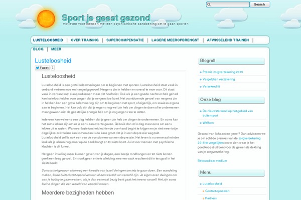 Sunny Blue Sky theme site design template sample