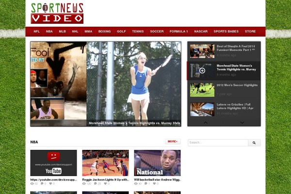 deTube theme site design template sample