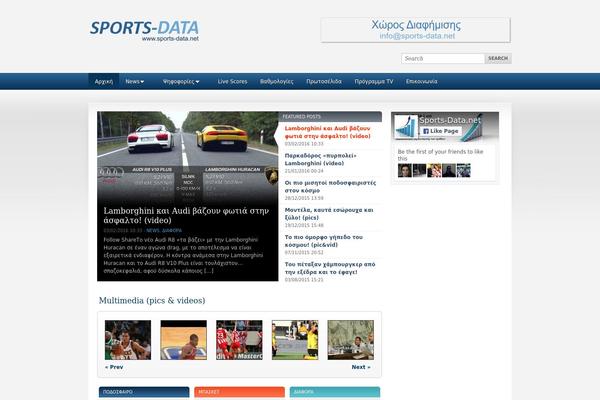 Sportpress theme site design template sample