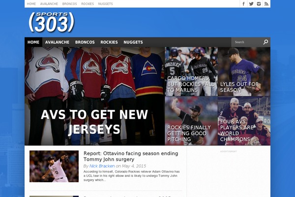 Gameday theme site design template sample