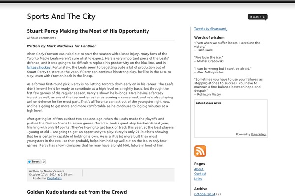 Journalist theme site design template sample