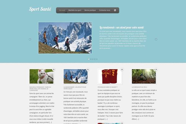 Feather theme site design template sample